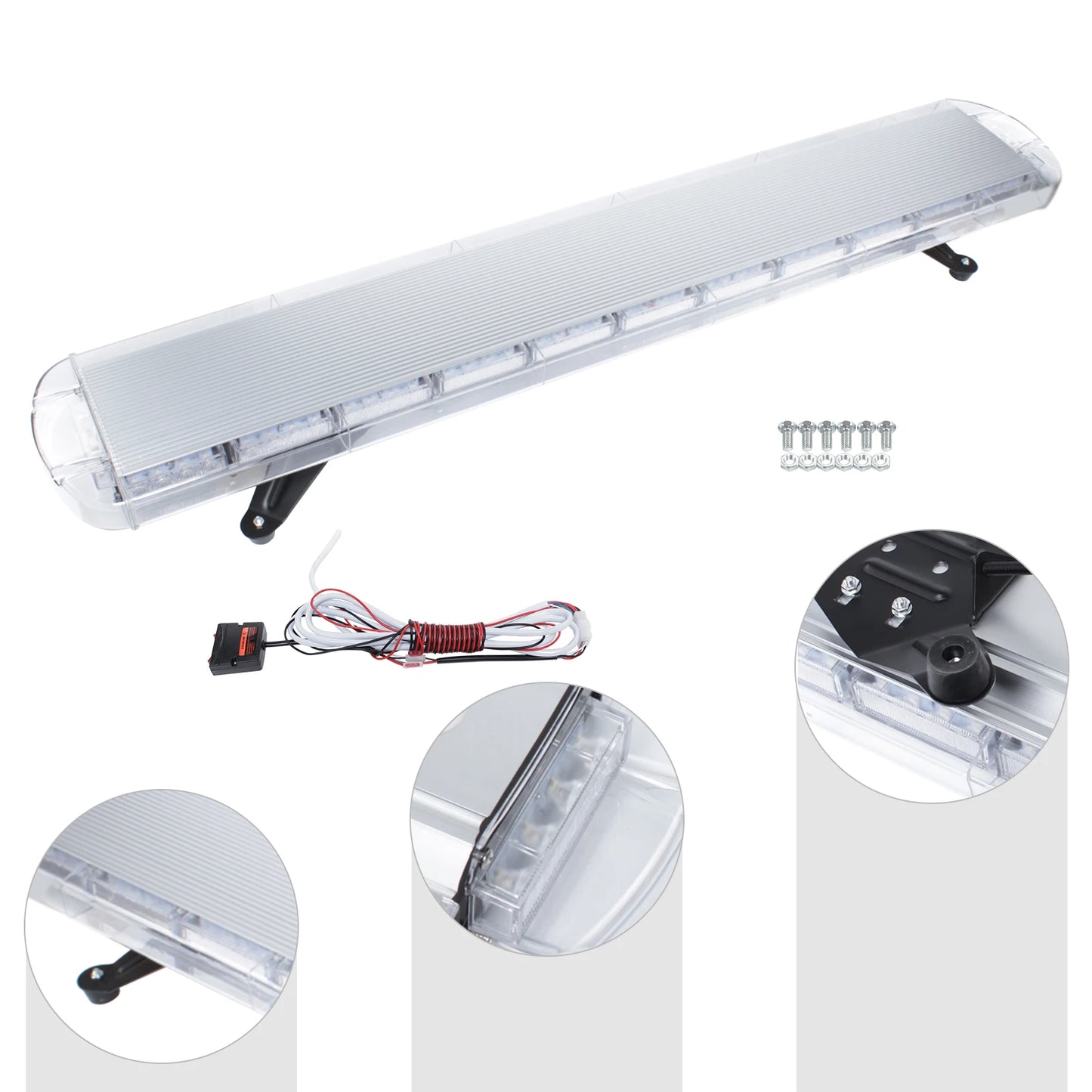 96LED 360 Degree Emergency Strobe Light Bar With Remote Control