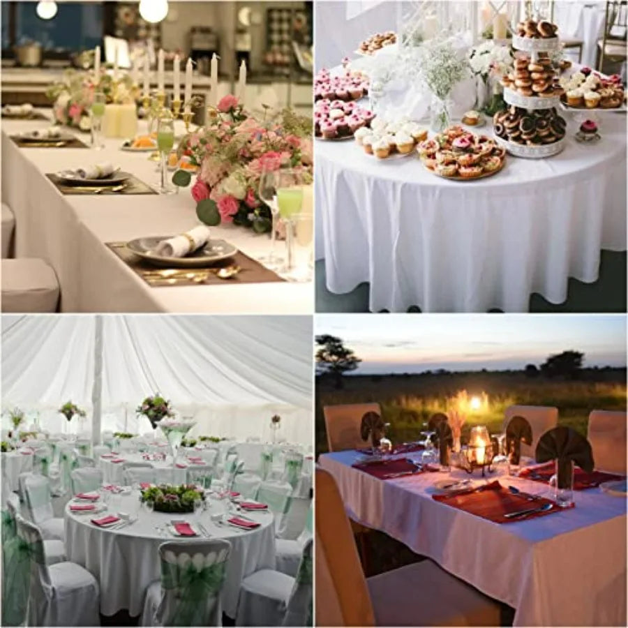 NONECN Stain Resistant Rectangle Tablecloth Set