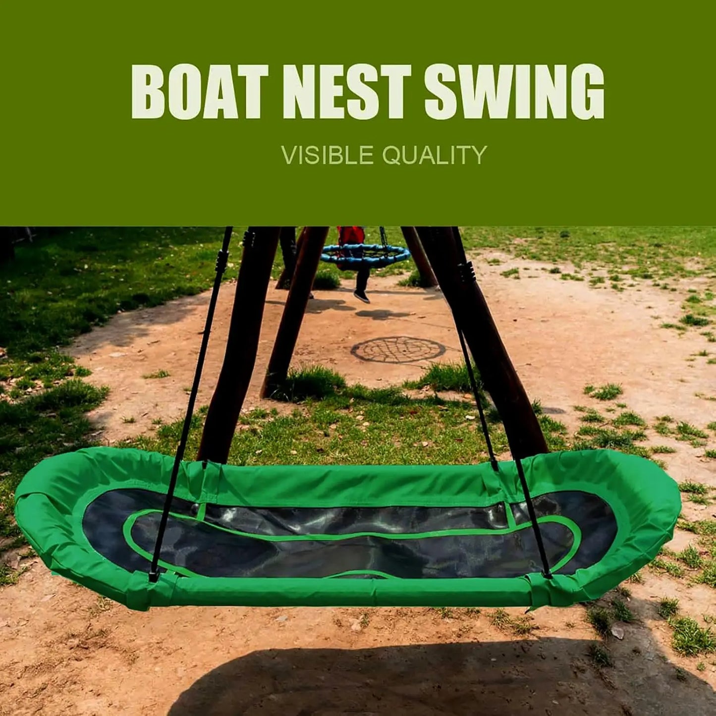 Platform Boat Swing Hanging Hammock Lounger For Outdoor Use