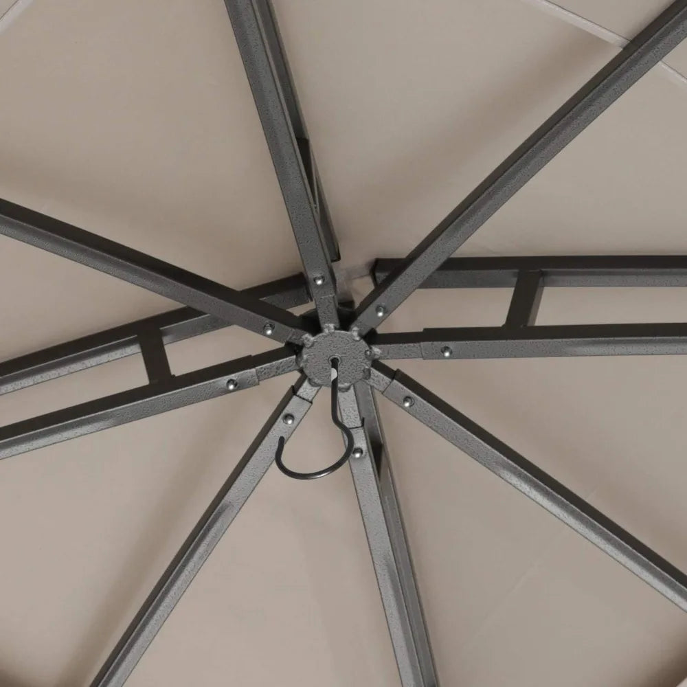 Outdoor Gazebo With Mosquito Netting For Patio And Garden