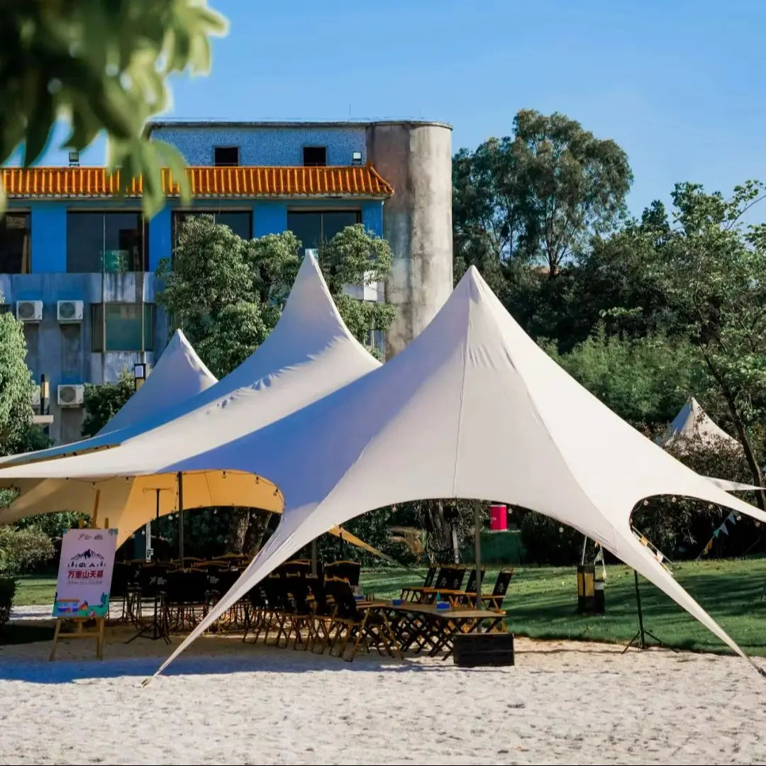 MOYU Star Canopy Tents Octopus Shape Double Pole 900D Oxford Cloth