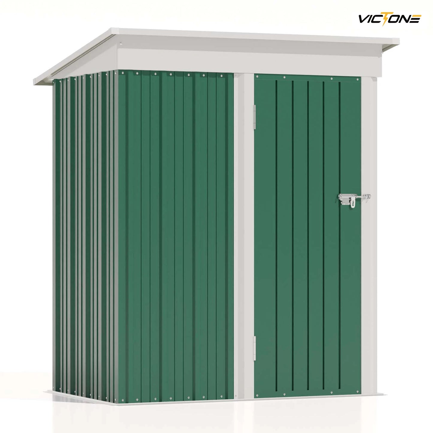 Victone Outdoor Storage Shed With Sloping Roof And Lockable Door
