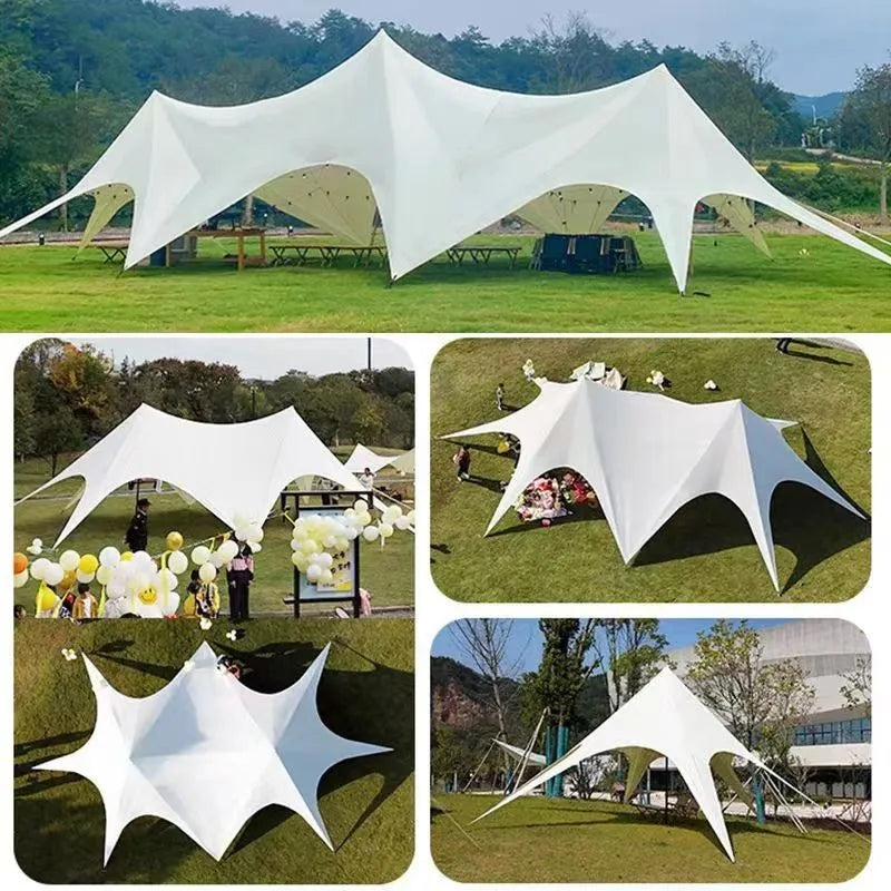 MOYU Star Canopy Tents Octopus Shape Double Pole 900D Oxford Cloth