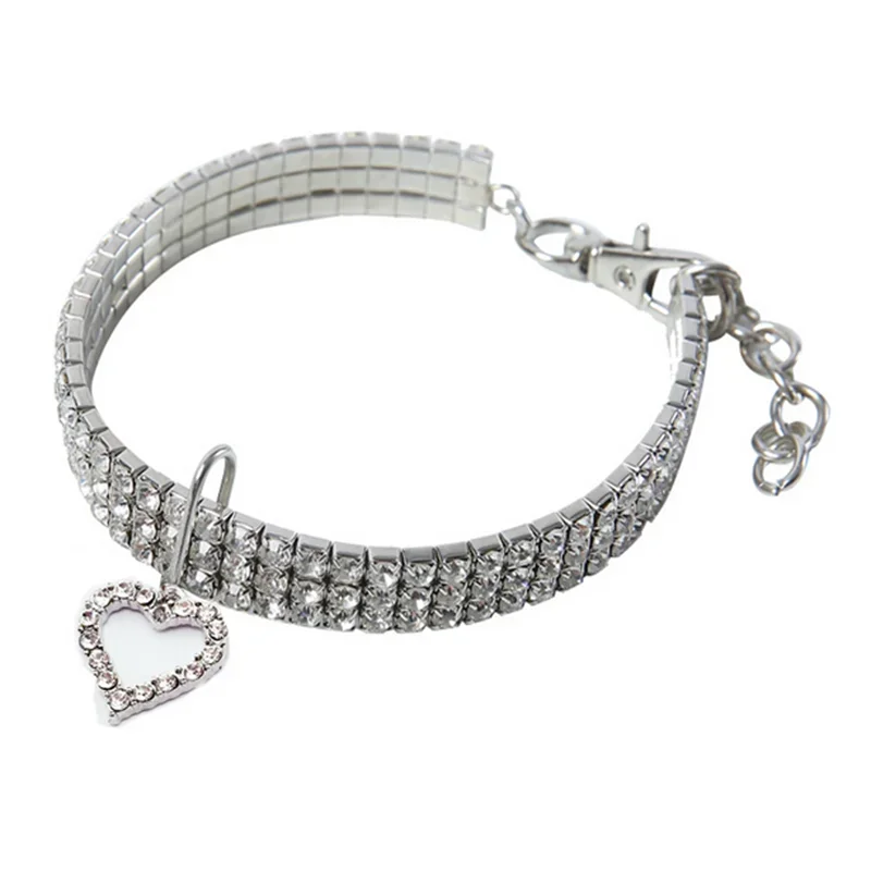 NONECN Bling Rhinestone Dog Collar For Pets And Everyday Wear