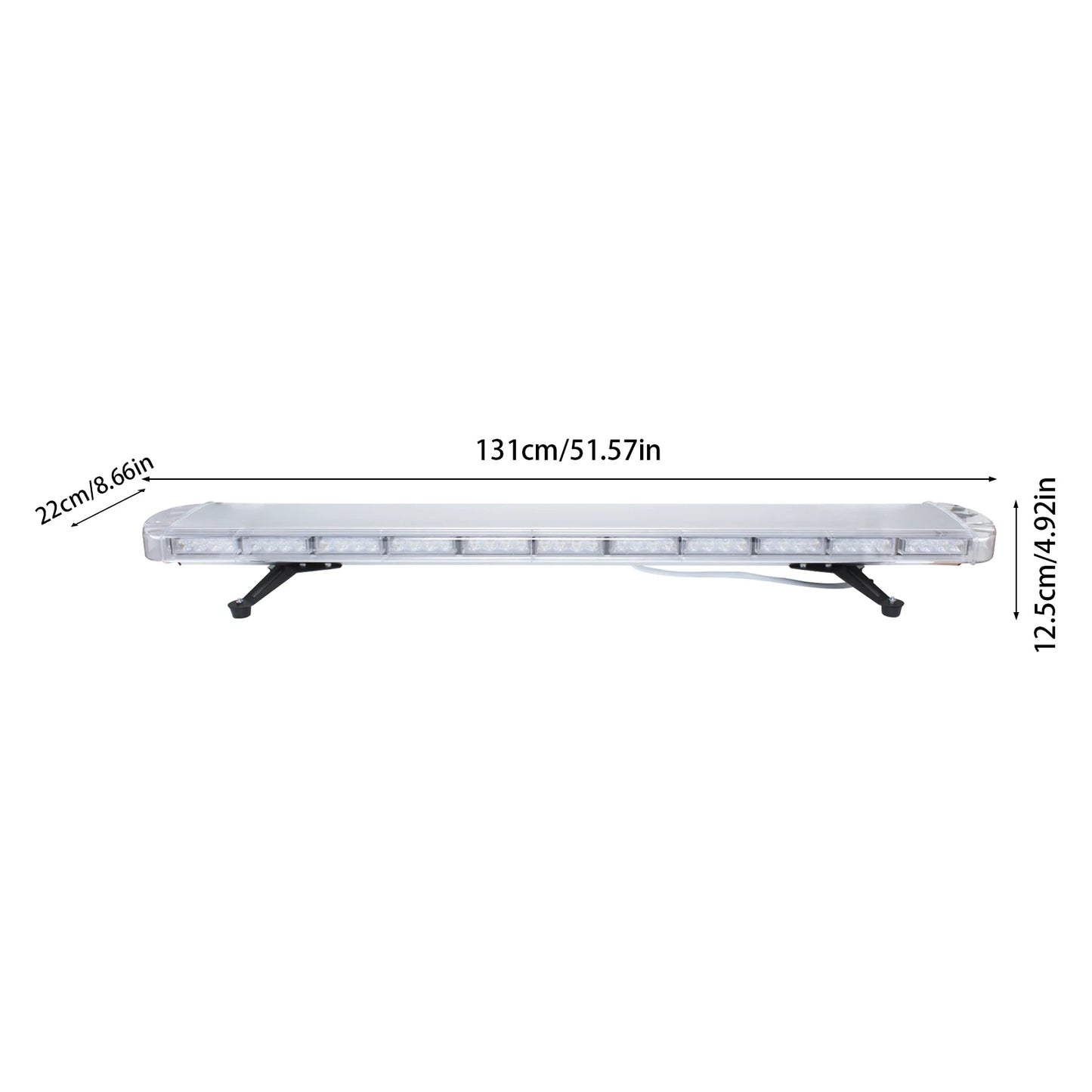 96LED 360 Degree Emergency Strobe Light Bar With Remote Control