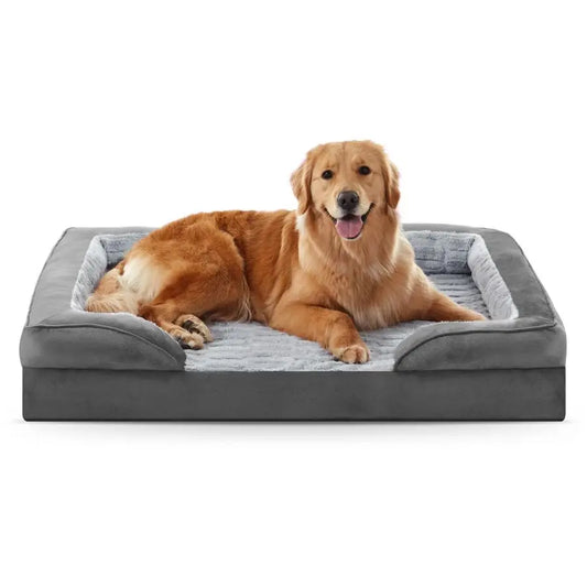 Orthopedic Dog Bed For Large Dogs With Egg Crate Foam