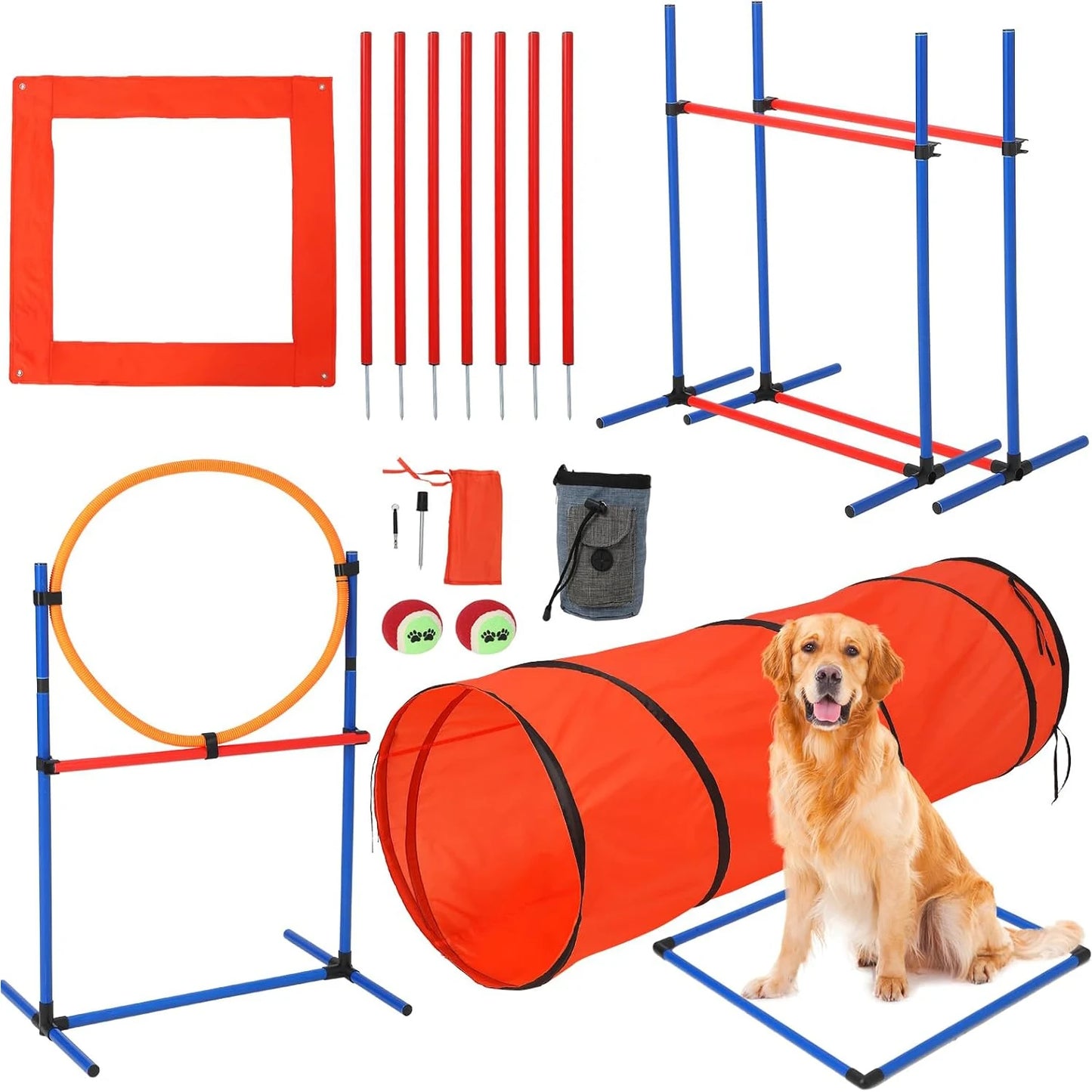 HiMIS Dog Agility Training Set Obstacle Course Kit