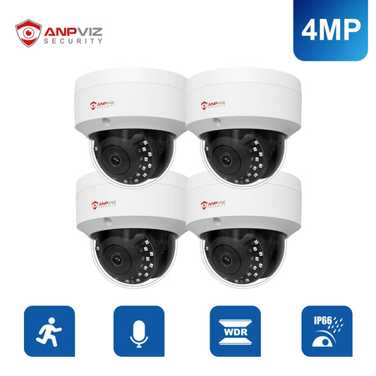 Anpviz 5MP POE IP Dome Camera Outdoor Security IP66