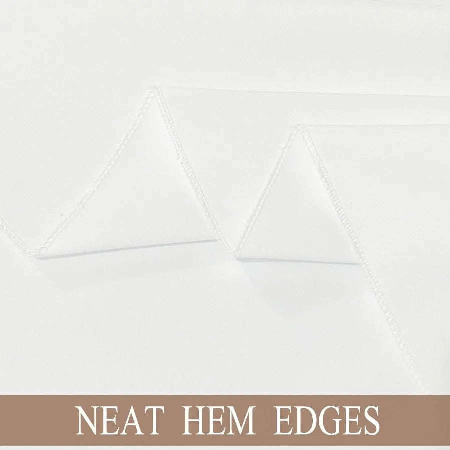 NONECN 10-Pack Round Tablecloths Polyester Washable Dining Banquet Cover