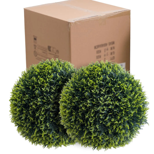 Studyset Artificial Topiary Balls Outdoor Decor Set Of Two