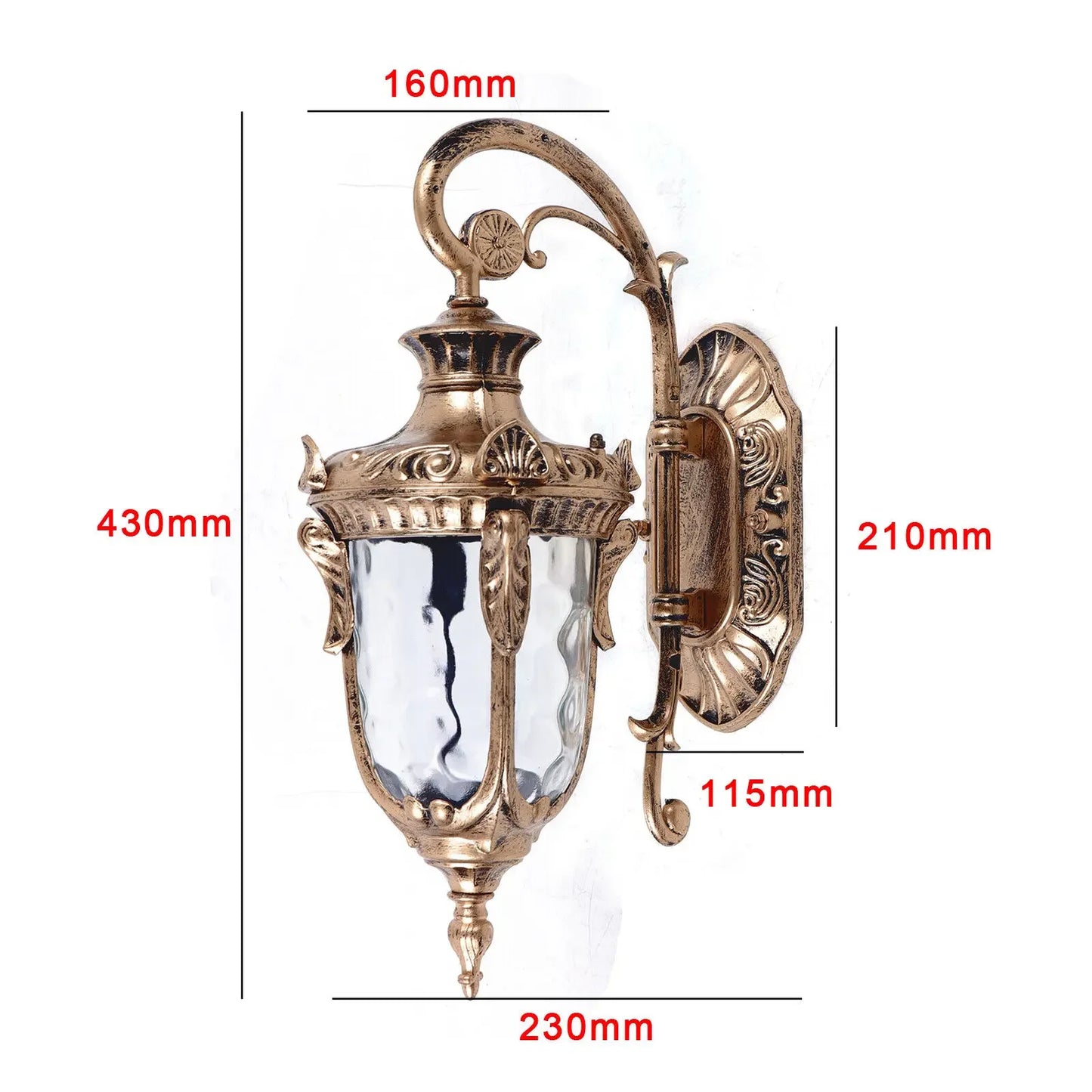 Waterproof Decorative Outdoor Wall Sconces For Porch And Exterior Lighting
