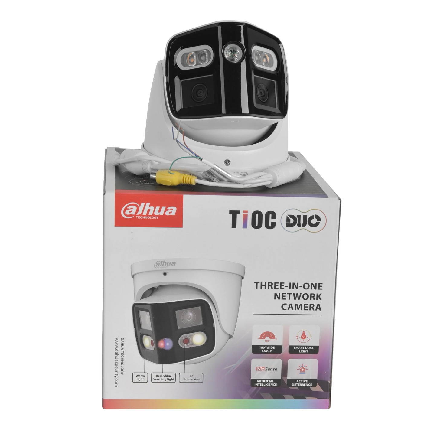 Dahua 2x4MP 180 Degree TiOC WizSense Fixed-Focal Network Camera