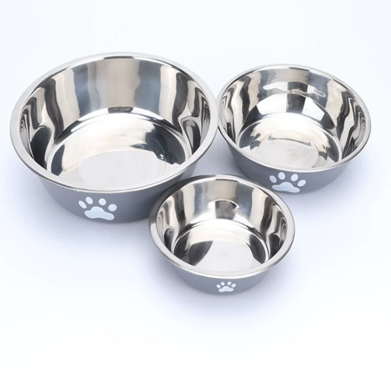 Stainless Steel Dog Bowls Anti Knock Design
