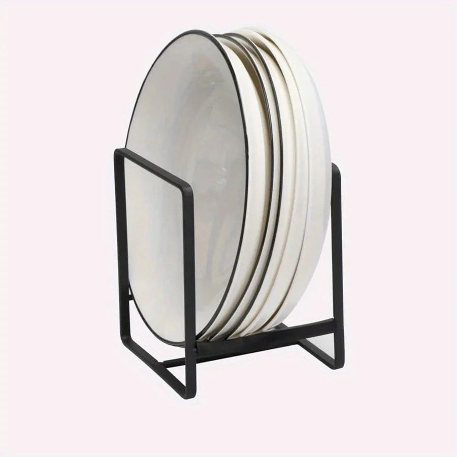 Stainless Steel Space Saving Dish Rack for Plates and Lids