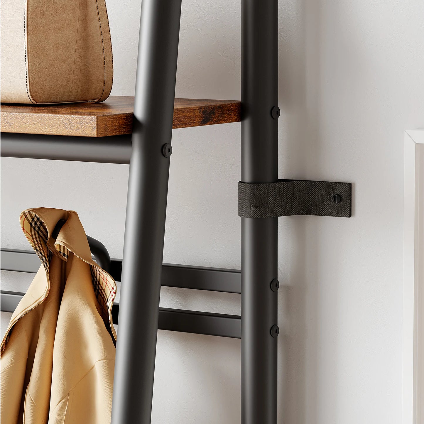 TWISTER.CK Coat Rack 4-In-1 Hall Tree With Shoe Storage