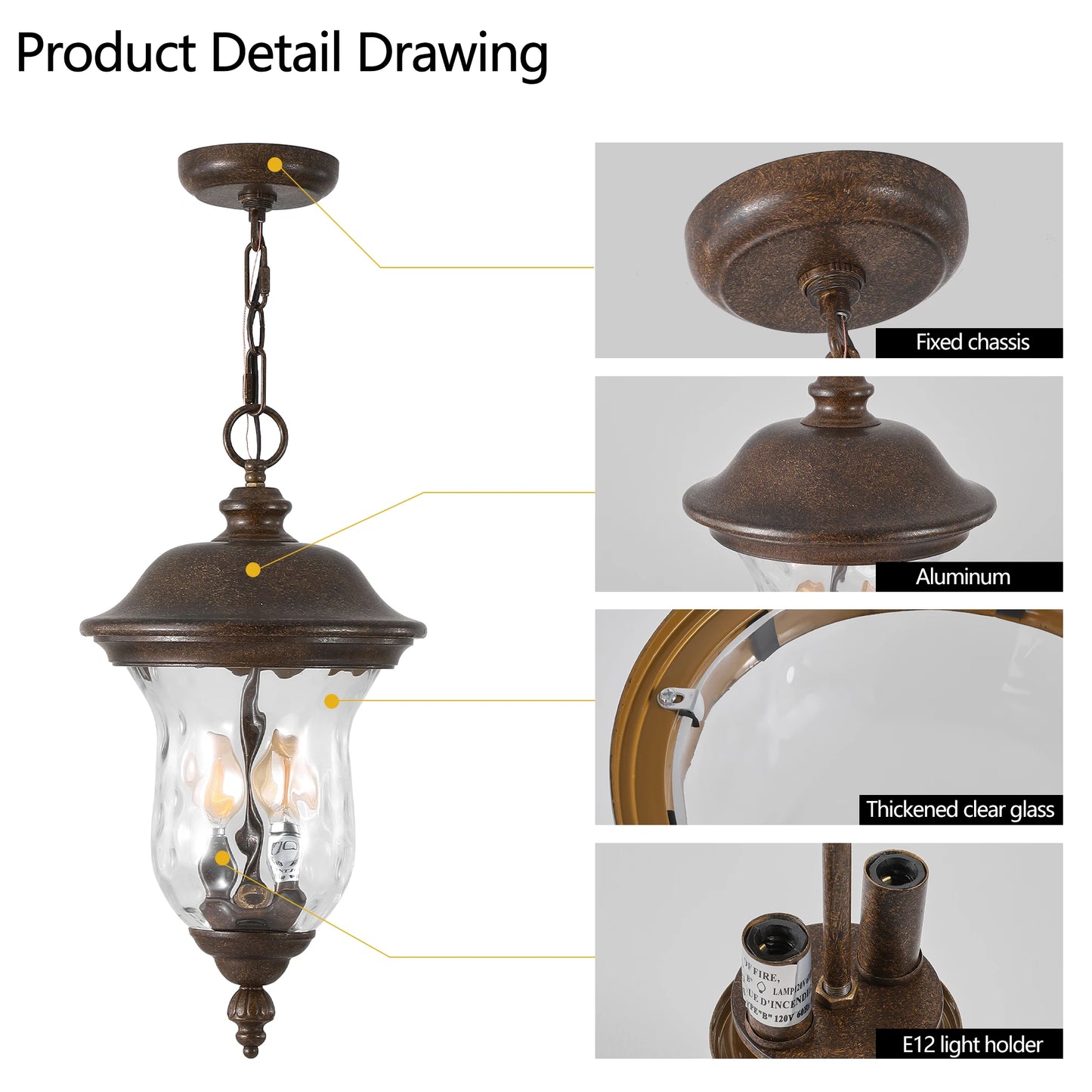 ARLGSITEC Outdoor Sconce Lights Waterproof Wall Lanterns