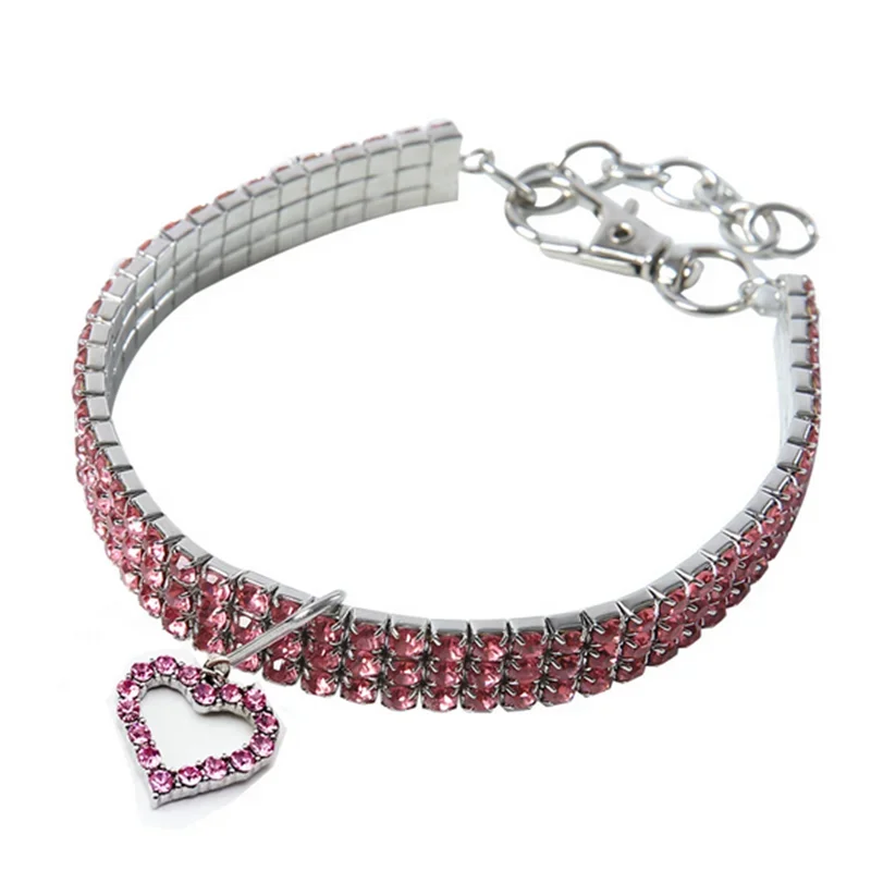 NONECN Bling Rhinestone Dog Collar For Pets And Everyday Wear
