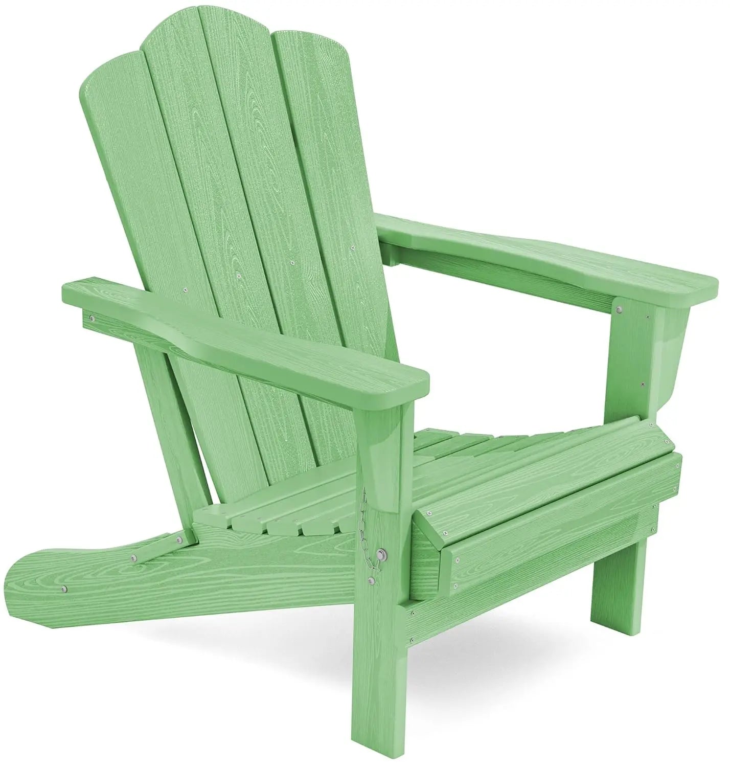 Folding Adirondack Chair HDPE All Weather Patio Outdoor Chair