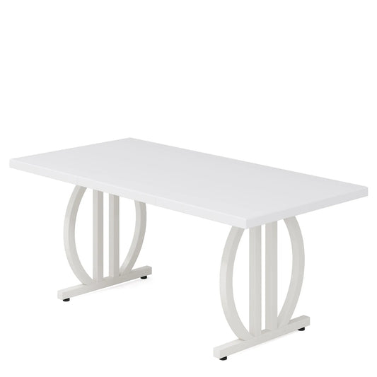 Tribesigns Modern Industrial Dining Table With Heavy Duty Metal Frame