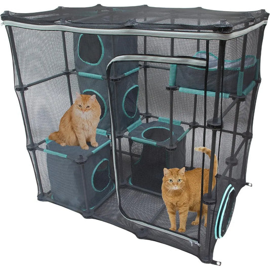 Outdoor Cat Catio Furniture and Play Kit for Cats Mega