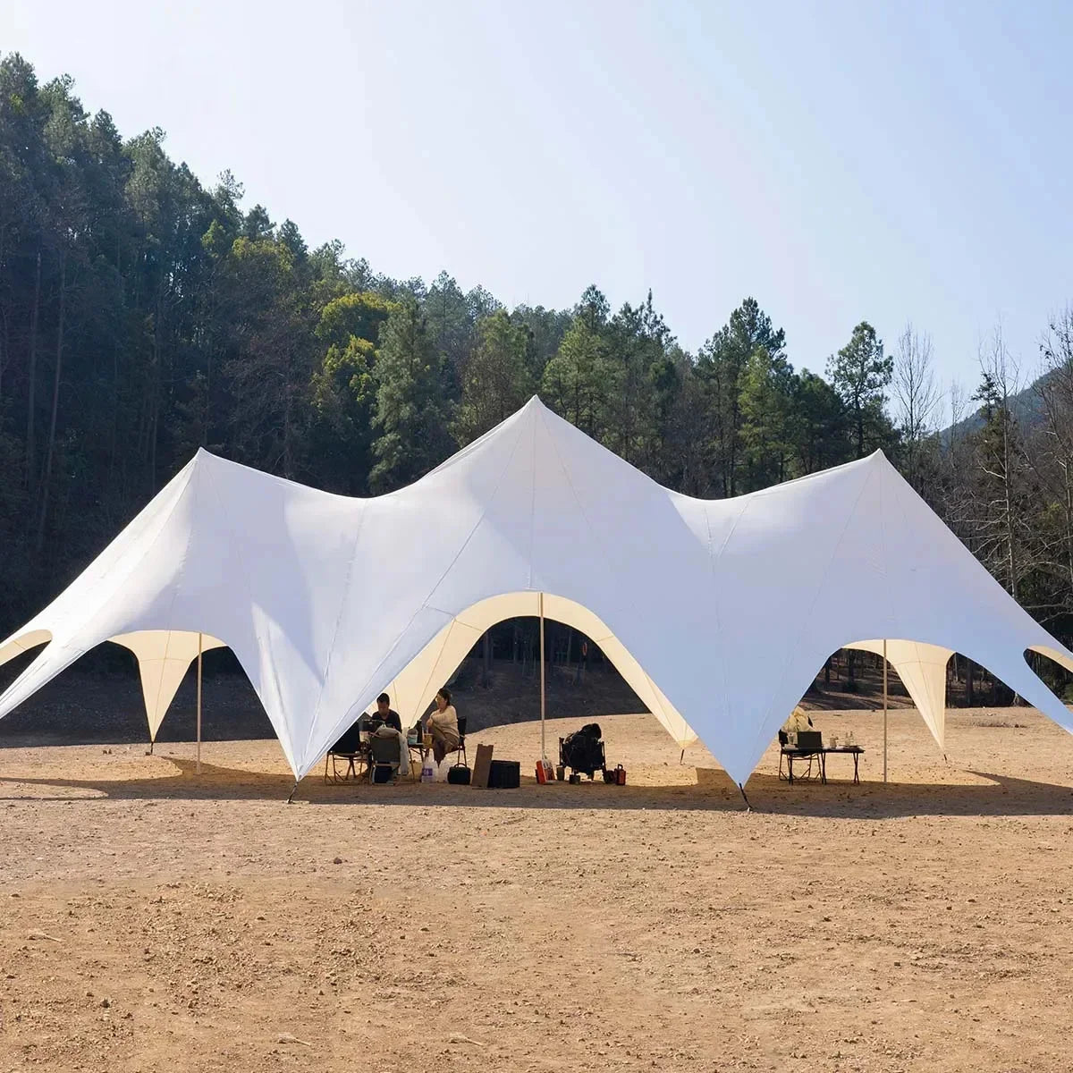 MOYU Star Canopy Tents Octopus Shape Double Pole 900D Oxford Cloth