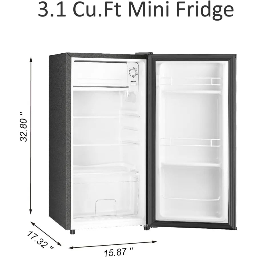 XMSJ Mini Fridge With Freezer Five Settings Temperature Control