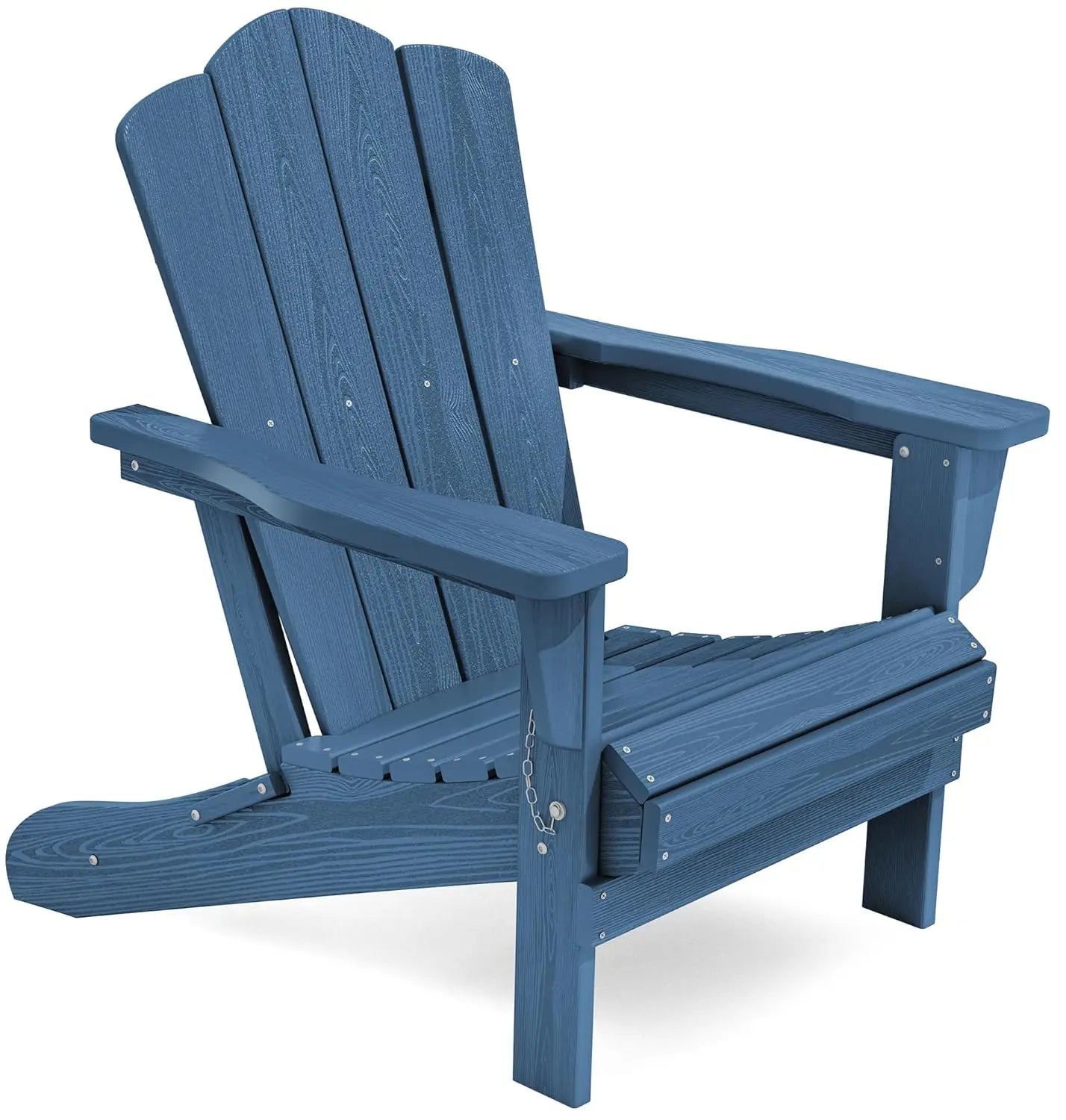Folding Adirondack Chair HDPE All Weather Patio Outdoor Chair