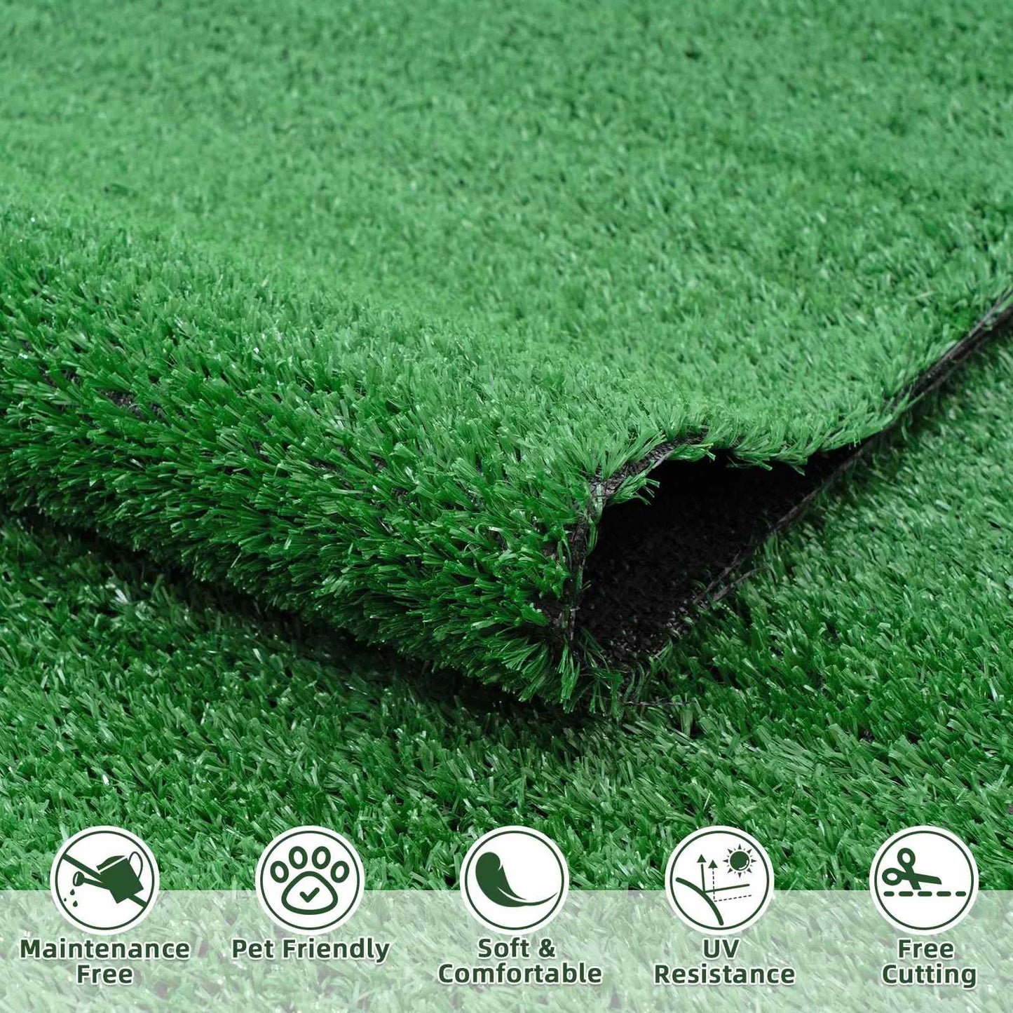 200-400cm Artificial Grassland Simulation Moss Lawn Turf Fake Green Grass Mat Carpet DIY Micro Landscape Home Floor Decor