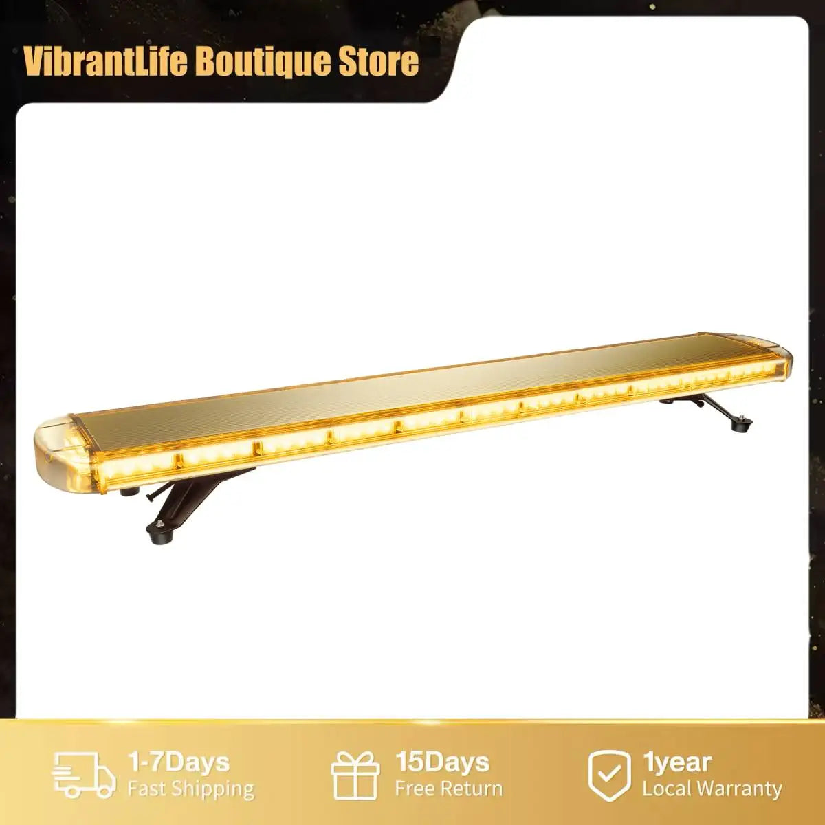 96LED 360 Degree Emergency Strobe Light Bar With Remote Control