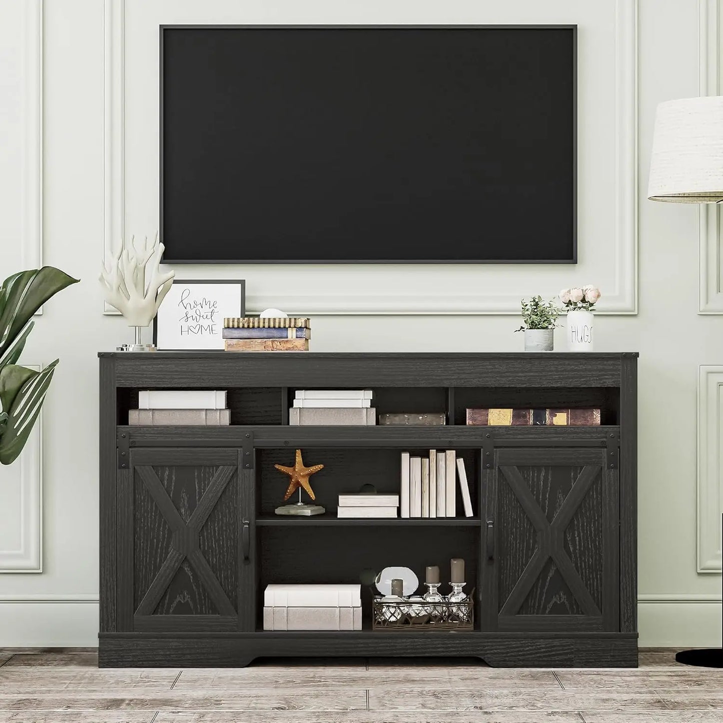 Rustic Wood TV Stand for 65 Inch TV Entertainment Center