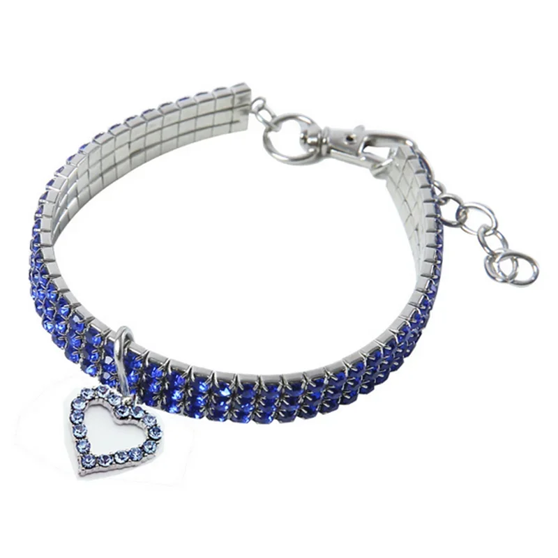 NONECN Bling Rhinestone Dog Collar For Pets And Everyday Wear