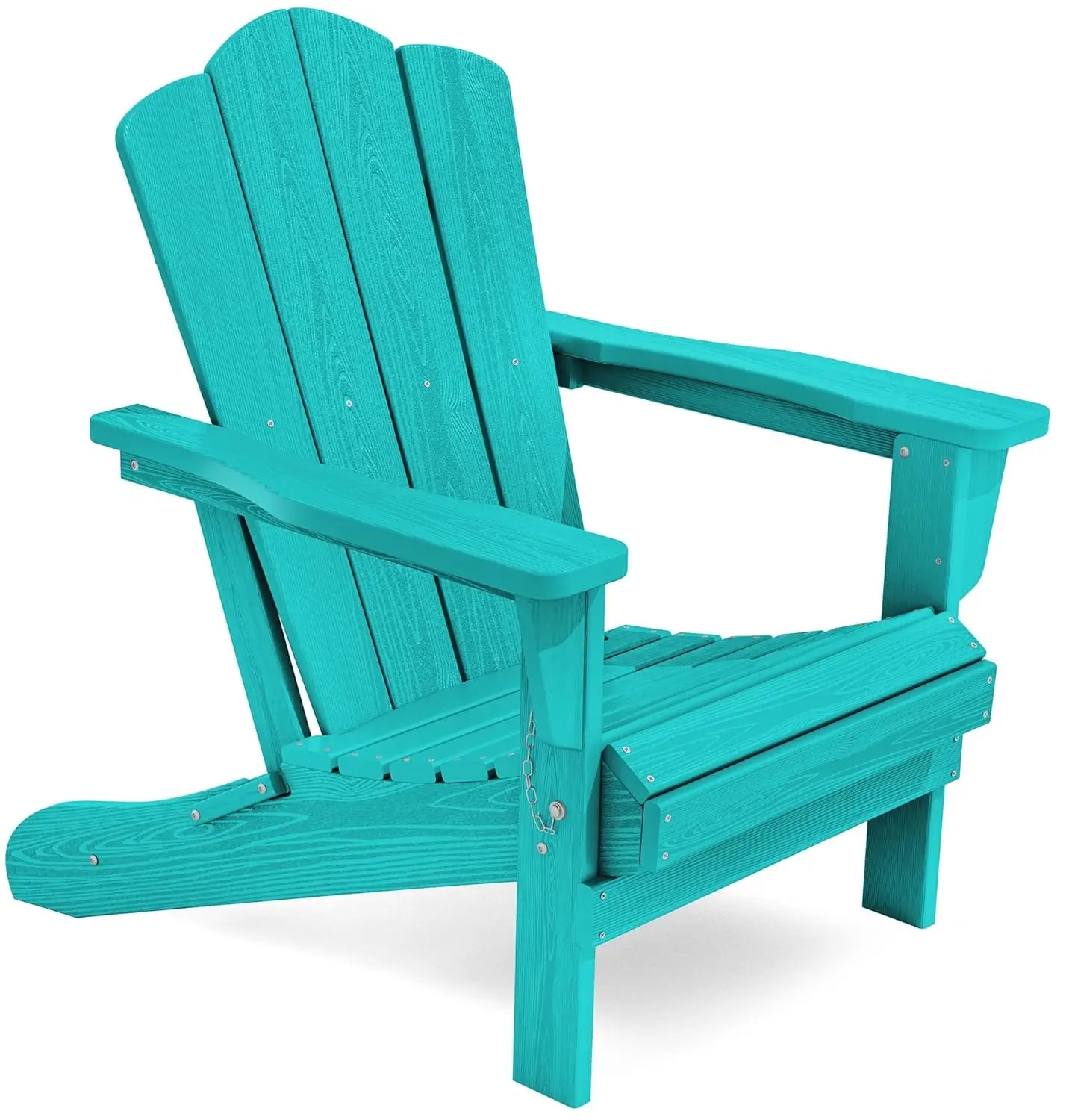 Folding Adirondack Chair HDPE All Weather Patio Outdoor Chair