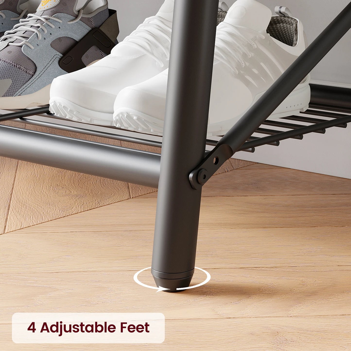TWISTER.CK Coat Rack 4-In-1 Hall Tree With Shoe Storage