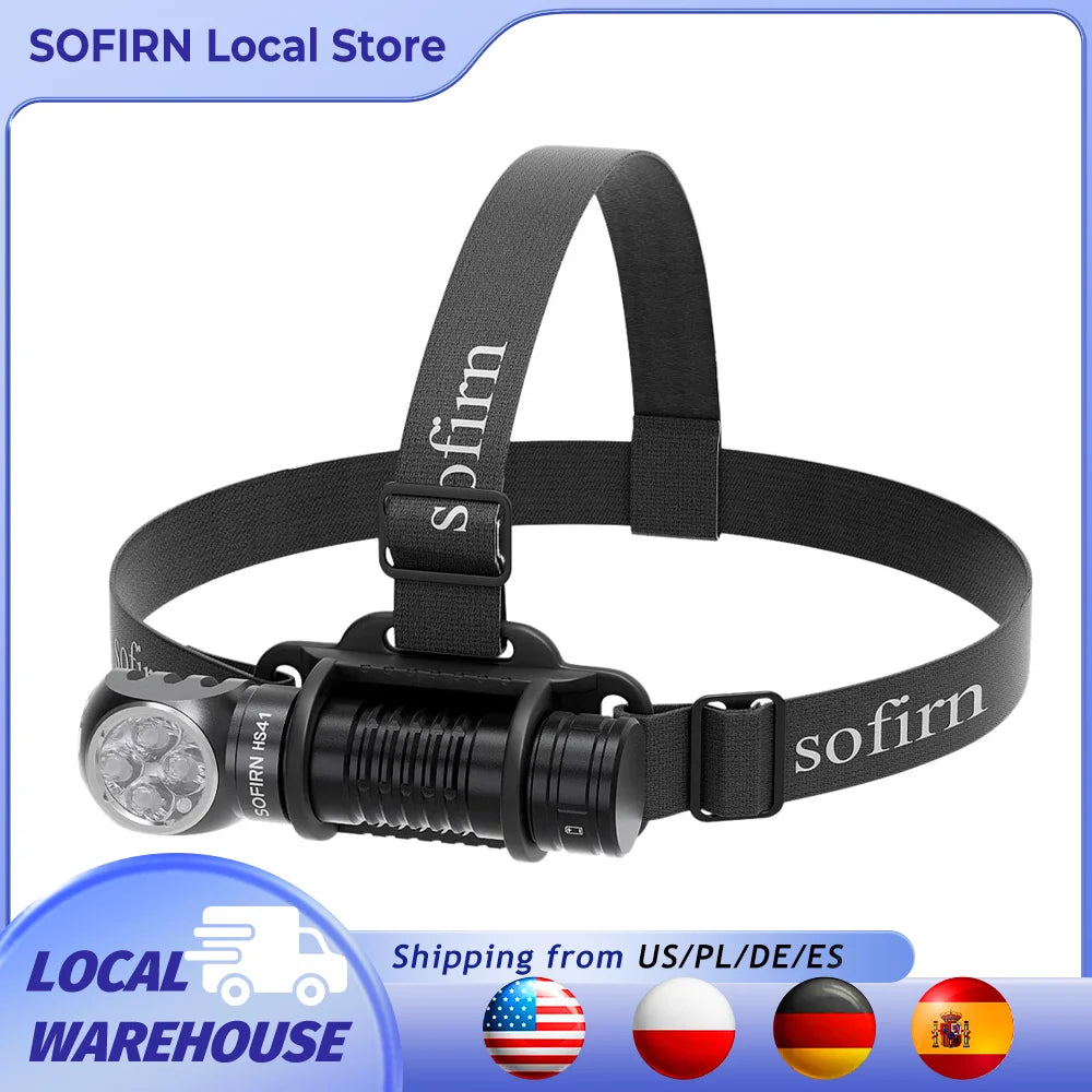 Sofirn HS41 Headlamp 4000lm USB-C Rechargeable LED Flashlight