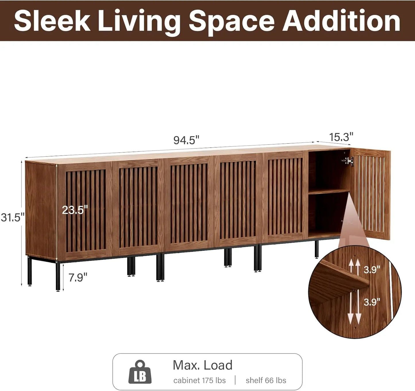 Farmhouse TV Stand 3 In 1 Entertainment Center With Storage