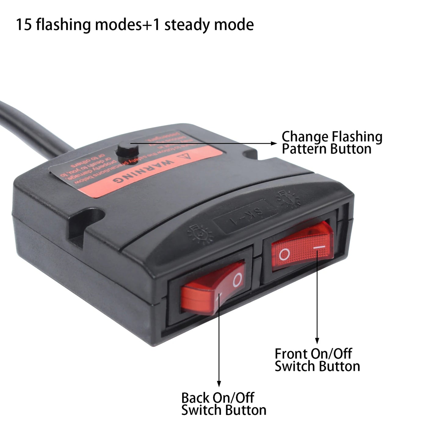 96LED 360 Degree Emergency Strobe Light Bar With Remote Control