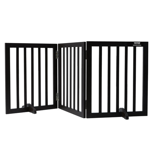 SucceBuy Freestanding Dog Gate For Narrow Passages And Hallways