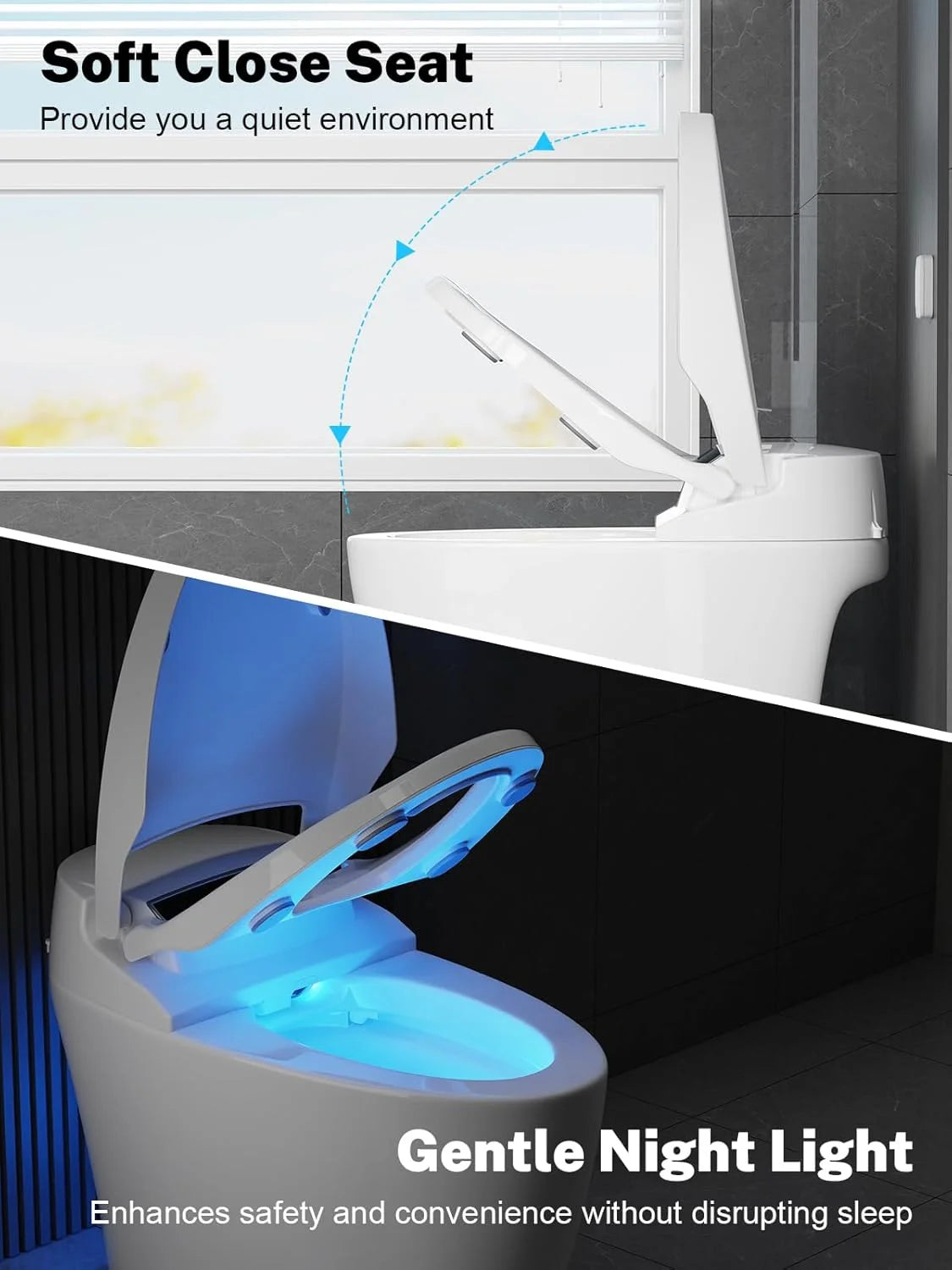 Smart One-Piece Tankless Toilet With Heated Seat And Auto Flush