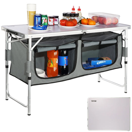 VEVOR Folding Camping Kitchen Table For Outdoor Picnics