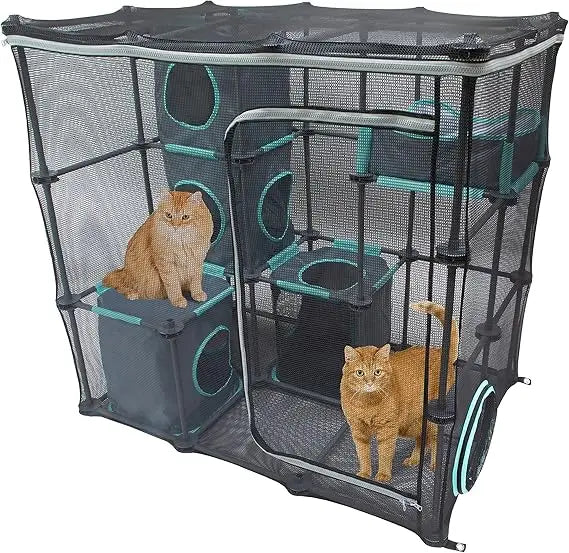 Outdoor Cat Catio Furniture and Play Kit for Cats Mega