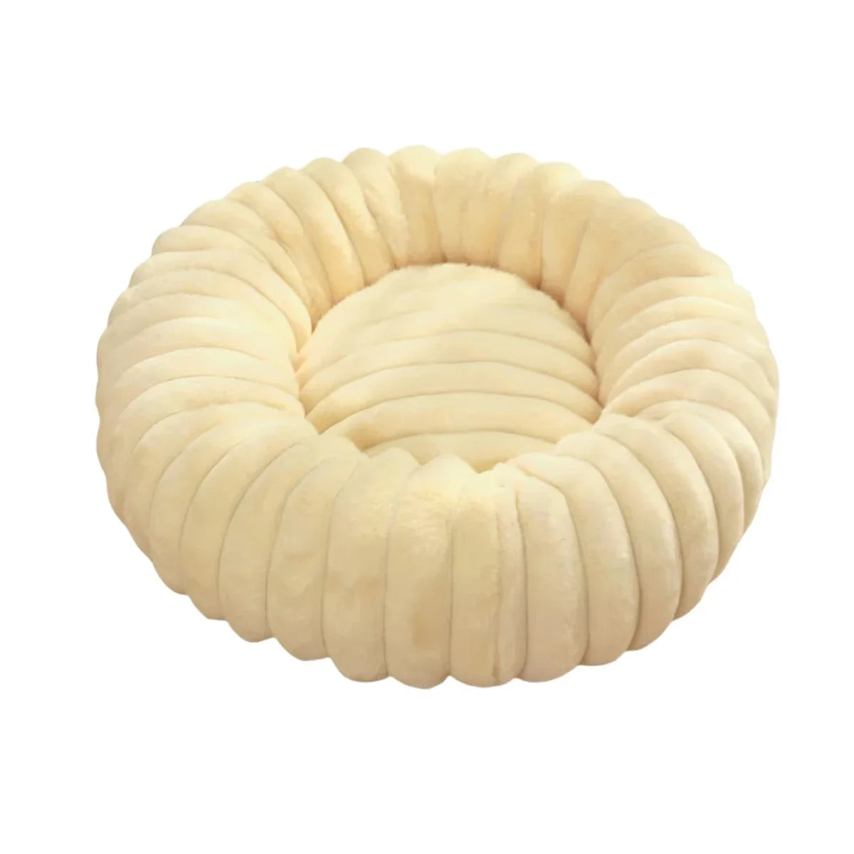NONECN Round Pet Bed for Dogs and Cats Warm Plush