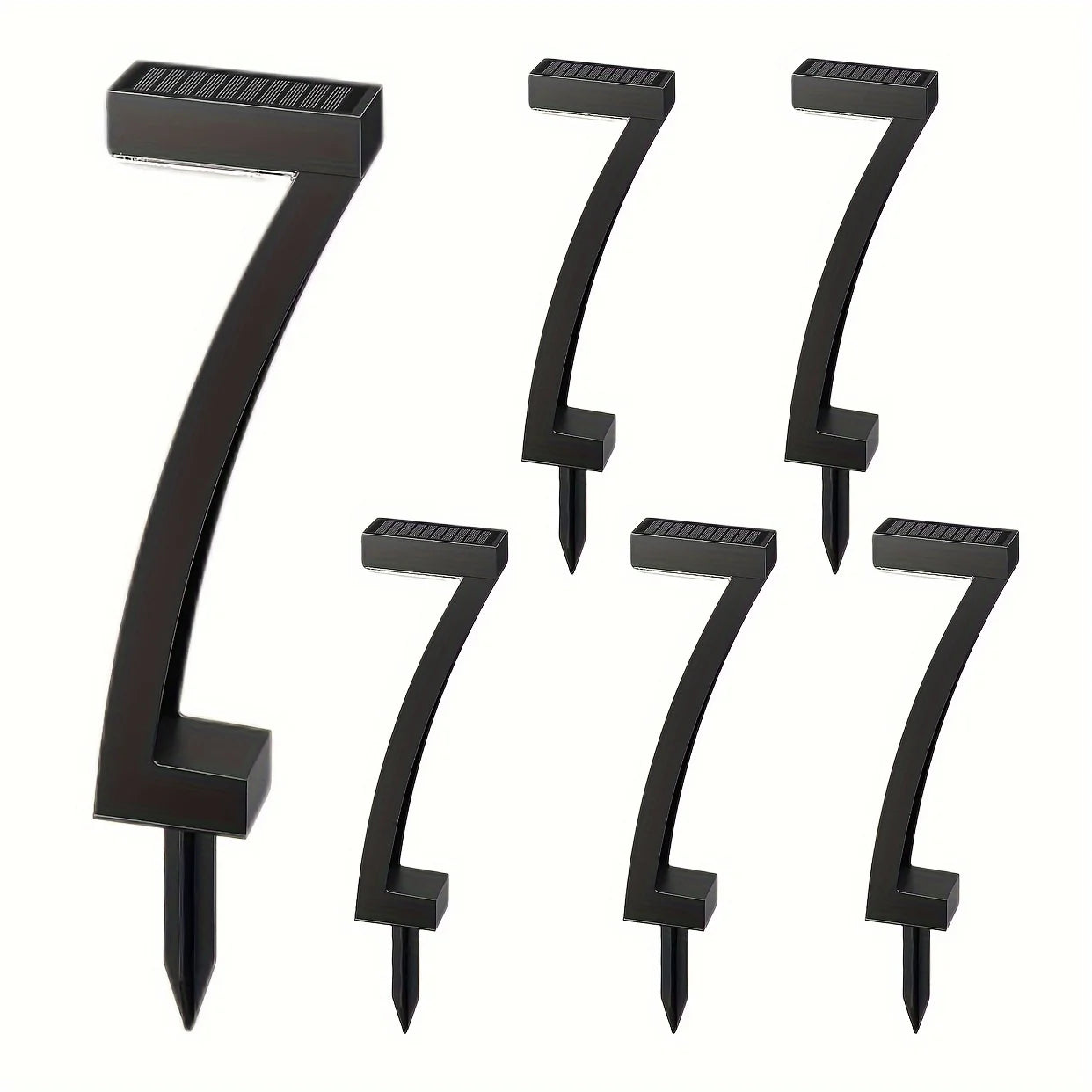 KPSTEK 6 Pack Solar Outdoor Pathway Lights Auto On Off