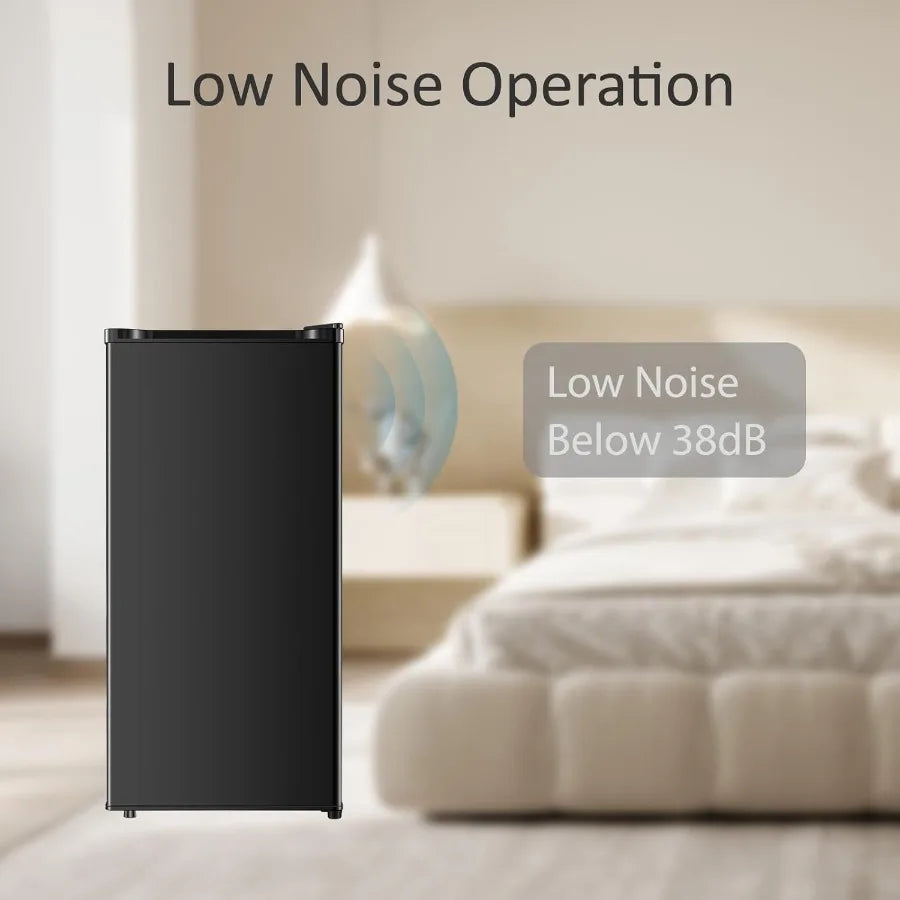 XMSJ Mini Fridge With Freezer Five Settings Temperature Control