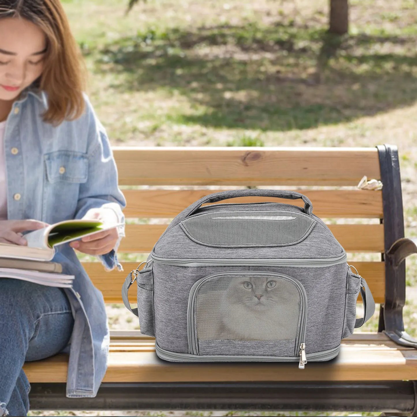 Breathable Pet Backpack For Dogs And Cats Foldable Airline Approved