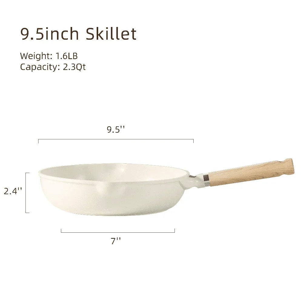 Nonstick Frying Pan With Granite Coating For Induction Cookware