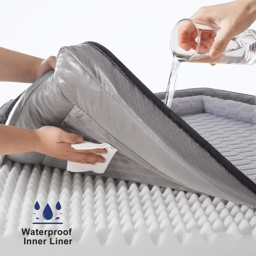 Orthopedic Dog Bed For Large Dogs With Egg Crate Foam