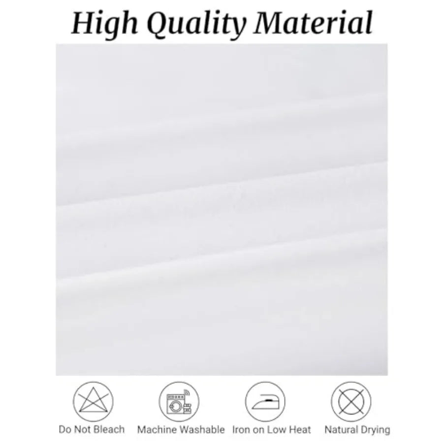 NONECN Stain Resistant Rectangle Tablecloth Set