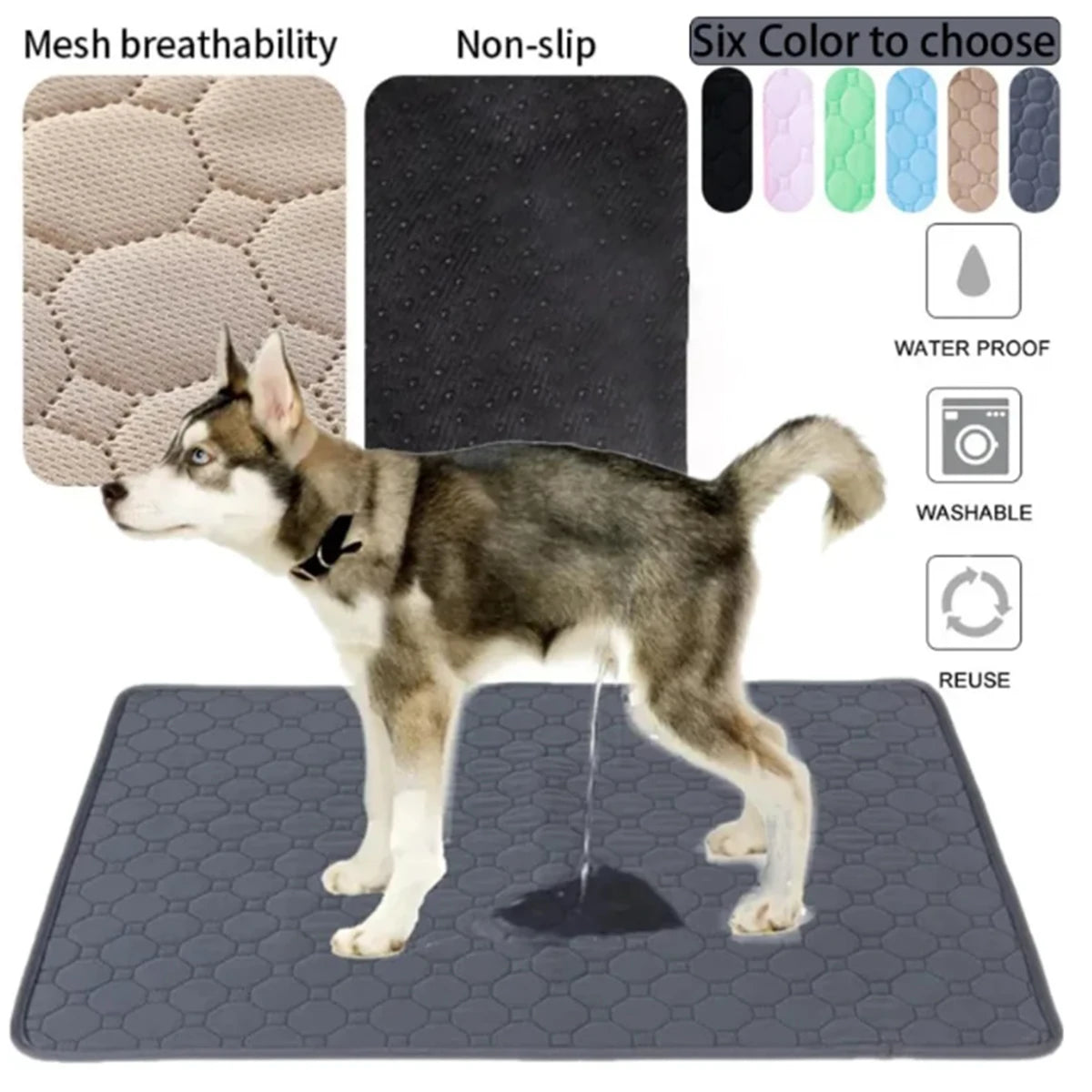 Winter Dog Pee Pad Reusable Urine Mat for Car Floor