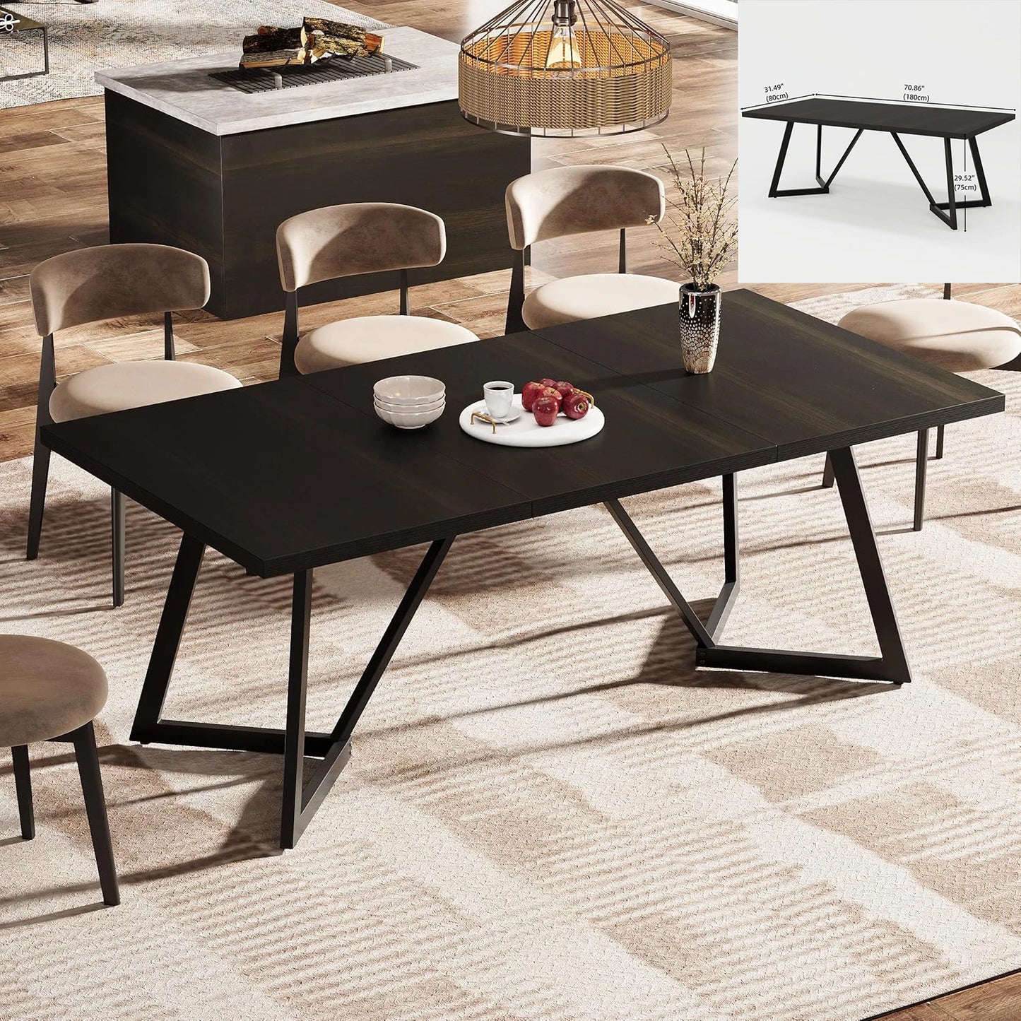 LITTLE TREE Rectangular Dining Table For Six To Eight