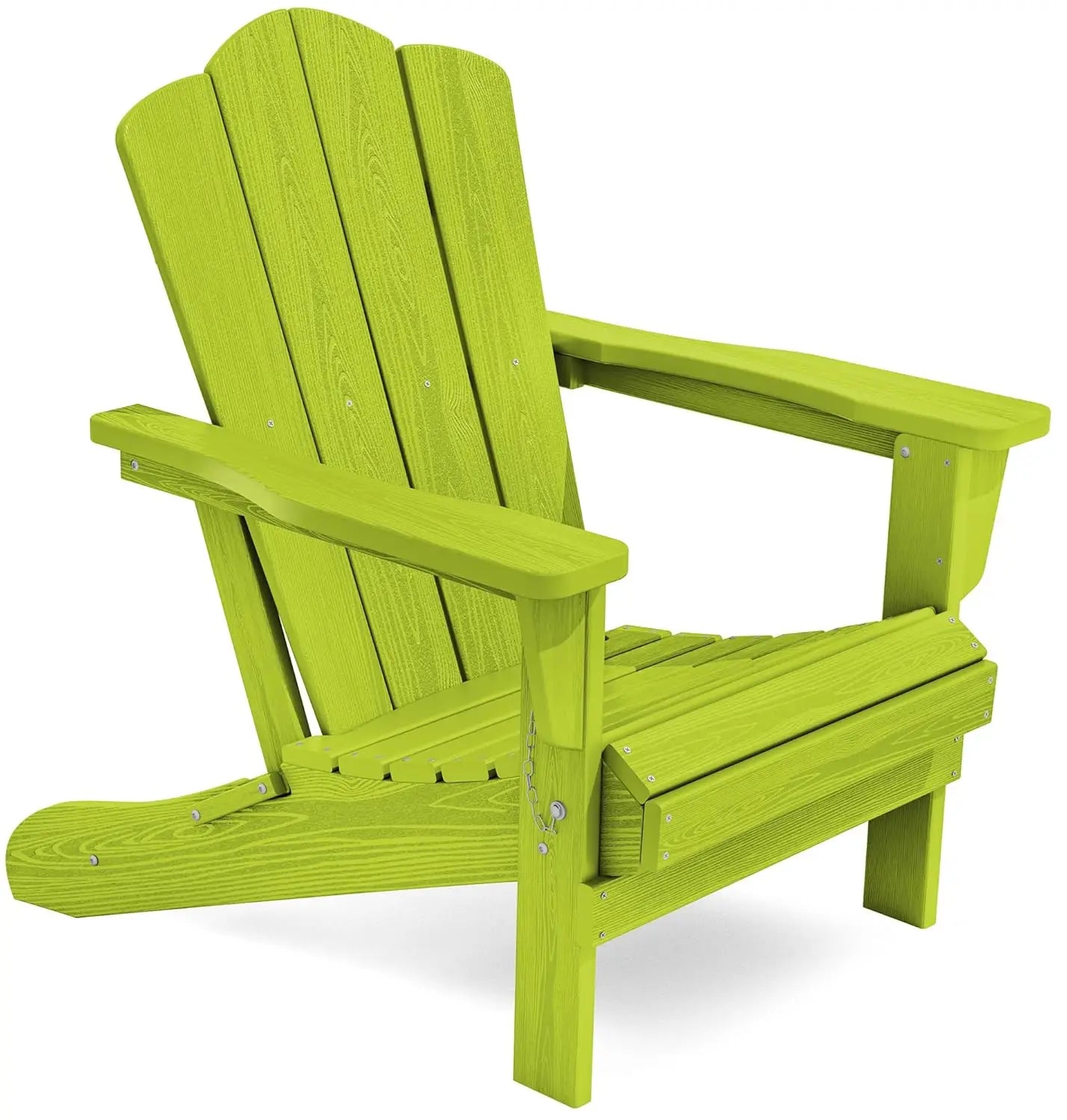 Folding Adirondack Chair HDPE All Weather Patio Outdoor Chair
